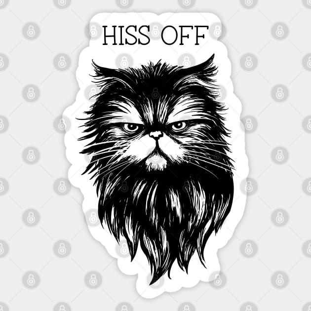 Hiss Off Sticker by dramabite